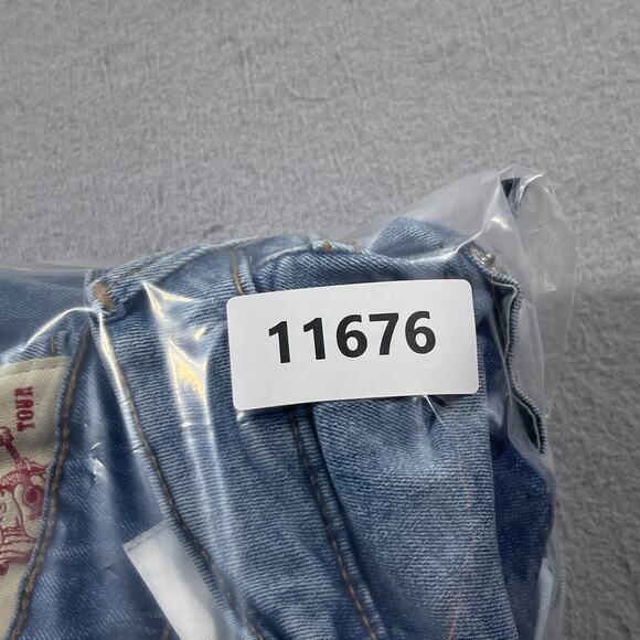 True Religion Stella Jeans Women 32 Mid Rise‎ Skinny Blue Denim Raw Hem Stretch - Picture 13 of 13